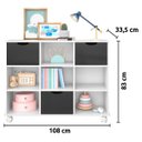 Ver imagem 3 de Nicho Organizador c/ 3 Gavetas com Rodízio Roterdã Q01 - ADJ Decor NICHO ORGANIZADOR NICHO DECORATIV