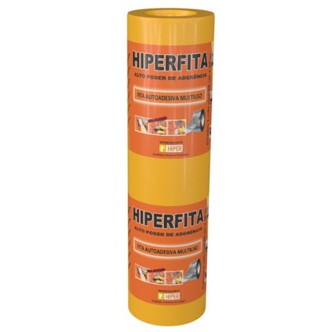 Fita Asfáltica Alumínio Autoadesiva 45CMX10MT Hiperfita
