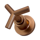 Ver imagem 4 de Kit 2 Acabamento de Registro Rose Gold Fosco Banheiro Padrão Deca