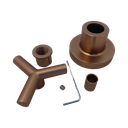 Ver imagem 3 de Kit 2 Acabamento de Registro Rose Gold Fosco Banheiro Padrão Deca