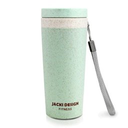 Copo Liso com alca e Tampa 300 ml Verde Jacki Design - 1 Copo Liso com alca e Tampa 300 ml Verde Jacki Design - 1
