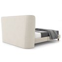 Ver imagem 7 de Cama King 195cm com Cabeceira Many P02 Veludo Bege - Mpozenato
