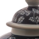 Ver imagem 5 de Potiche Vaso Decorativa em Porcelana Azul e Branco para Sala Quarto Eventos - 34x23cm