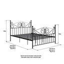 Ver imagem 5 de Cama King em Ferro Clássica Elizabeth:preto