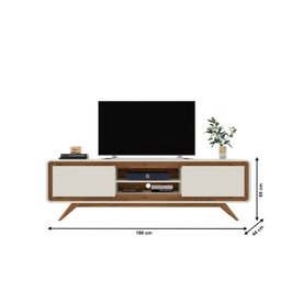 Rack Channel Nature/off White - Fabri Moveis - 4