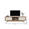 Rack Channel Nature/off White - Fabri Moveis - 4