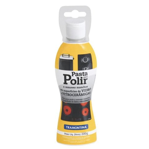 Pasta para Polimento e Remocao de Manchas em Vidro Vitroceramico Janelas Boxes Cooktops 200g