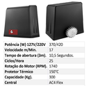Ver imagem 2 de Motor P/ Portão Deslizante Dz Delta Flex 300 110V 3 m 10,5 s Venti-Delta