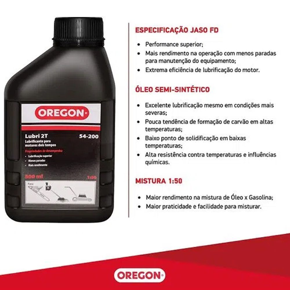 Roçadeira Lateral a Gasolina 2cv Br-52a Branco + Óleo 2 T 500ml - 4