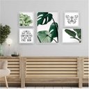 Ver imagem 2 de Quadros Decorativos Composição Ii - Moldura Branca 5 Peças