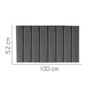 Ver imagem 2 de Painel Estofada Líbia 100CM Solteiro Suede Cinza Escuro - D A DECOR