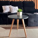 Ver imagem 4 de Mesa de Centro para Sala 45 Cm Retrô Móveis Kiss Preto