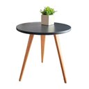 Ver imagem 1 de Mesa de Centro para Sala 45 Cm Retrô Móveis Kiss Preto