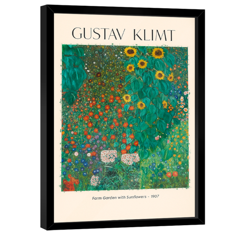 Quadro Decorativo Gustav Klimt Farm Garden With Sunflowers