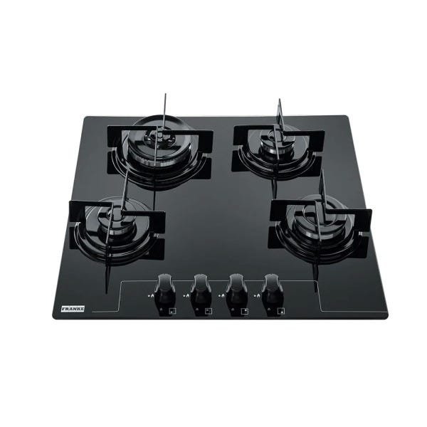Cooktop 4 Bocas Franke Preto - Glass 60g Tc - Gás Bivolt - 16069 Cooktop 4 Bocas Franke Preto - Glass 60g Tc - Gás Bivolt - 16069