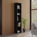 Ver imagem 1 de Estante Livreiro 4 Prateleiras Janaína - AJL Móveis - Preto