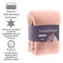 Ver imagem 3 de Manta Microfibra Lisa Aconchego Salmão