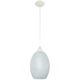 Pendente Moderno Barril Extra Grande Multi Ambientes:branco/branco C/fosco/110/220 - 1