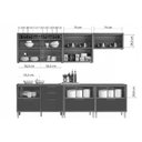 Ver imagem 6 de Kit Cozinha Modulada 6 Peças Imperatriz 3 Aéreos + 3 Balcões C6p47 Freijó Off White
