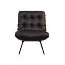 Ver imagem 3 de Poltrona de Couro Costela - Preto Pigmentado - Mempra