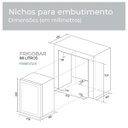 Ver imagem 2 de Frigobar Suggar 88 Litros Inox 110V FB8811IX