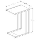 Ver imagem 2 de Mesa Lateral de Apoio Industrial Compacta Sofá- Preto Dourado
