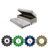 Bicama Box Baú Solteiro Linho Bege 88x188 com Colchão Hanover Molas Ensacadas Inducol - 6