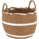 Ver imagem 3 de Jogo 3 Cesta Decorativa Organizadora Multiuso Lemnos Fibra Marrom