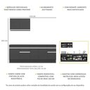Ver imagem 4 de Armário de Cozinha Compacta com Rodapé Veneza Multimóveis MP2111.898 Preto/Branco