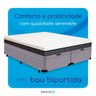 Cama Box Baú King Size Bipartida Serenelife - Suede Cinza Escuro - 5