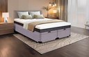 Ver imagem 1 de Cama Box Baú King Size Bipartida Serenelife - Suede Cinza Escuro