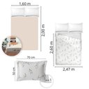 Ver imagem 3 de Jogo de Cama Queen Size 200 Fios 100% Algodão Nova América - 7900