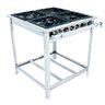 Fogão Industrial Baixa Pressão Extra Inox - 4 Queimadores: 2 Simples 2 Duplos - Venâncio Gás Glp - 1