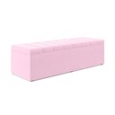 Ver imagem 3 de Calçadeira Baú Navi 160 para Cama Queen Z-021 Sued Rosa Bebê Aradecor