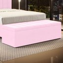 Ver imagem 1 de Calçadeira Baú Navi 160 para Cama Queen Z-021 Sued Rosa Bebê Aradecor