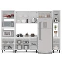 Ver imagem 5 de Armário de Cozinha Modulada Completa 5 Peças 310cm com Tampo 100% Mdf Amara Politorno Móveis