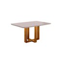 Ver imagem 7 de Conjunto Jantar 4lug Mesa e Cadeiras Lisy Mel/offwhite/cinza