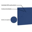 Ver imagem 4 de Cabeceira Painel Casal 1,40m Aquilla Suede Azul Marinho - Pallazio