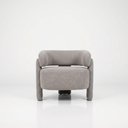 Ver imagem 4 de Poltrona Luna Moderna Linho com Courino Espuma D23 Creme Divani