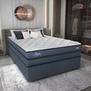 Ver imagem 2 de Cama Box Conjugado Casal com Colchão 138x69x188 Acqua Gel Gazin Cr35344 Azul Escuro