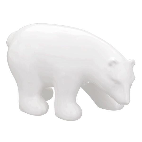 Urso Branco Em Cerâmica