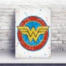 Placa MDF Símbolo Mulher Maravilha - 1
