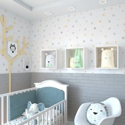 Conjunto 3 Nichos para Quarto Infantil - 2