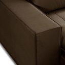 Ver imagem 7 de Sofa Retratil Reclinavel 2 Lugares 2,90 Vitória Veludo Marrom Lansofbr