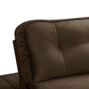 Ver mais imagens de Sofa Retratil Reclinavel 2 Lugares 2,90 Vitória Veludo Marrom Lansofbr
