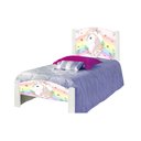 Ver imagem 2 de Cama Solteiro Infantil Adesivada Unicónio com Grade de Proteção