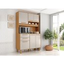 Ver imagem 3 de Armário para Cozinha Kit Prime 120 Cm 6 Portas 2 Gavetas Cinamomo Areia Fosco - Zanzini