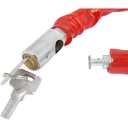 Ver imagem 5 de Cadeado Corrente Antifurto Moto Bike 80cm Trava de Proteção Vermelho