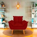 Ver imagem 2 de Poltrona Opala para Sala Confortável e Reforçada Suede