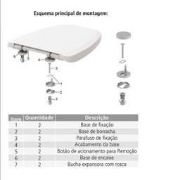 Assento Smart Soft Branco Tigre Compatível Deca Monte Carlo - 7